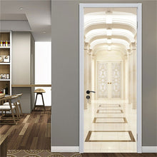 Load image into Gallery viewer, 3D Door Sticker Wood Adhesive Waterproof Wallpaper for Doors Living Room Bedroom Poster DIY Mural Decals Home Decor deursticker